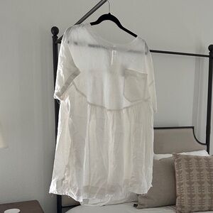 Free People White Tunic Top